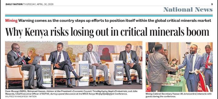 MICE 2026: Sofax CEO Joins Industry Leaders at Kenya Mining Investment Conference &amp; Expo